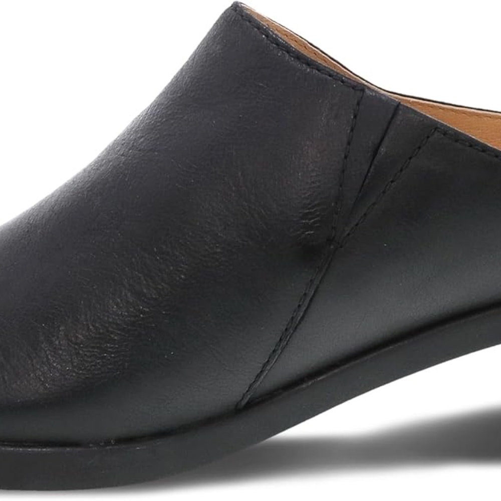 Dansko Carrie Slip-On Mule, Black Leather, 36